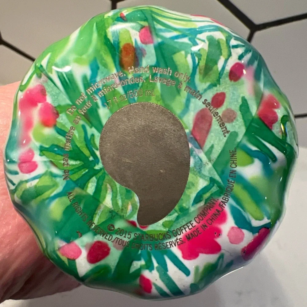 Lilly Pulitzer Palm Beach Jungle Swell Stainless Steel Water Bottle 17oz NWOT - Picture 6 of 11